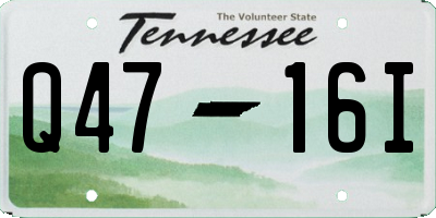 TN license plate Q4716I