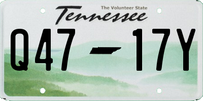 TN license plate Q4717Y