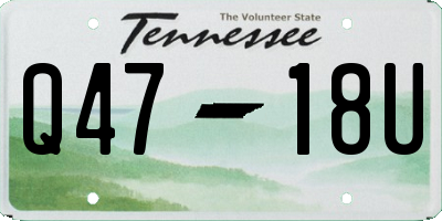 TN license plate Q4718U