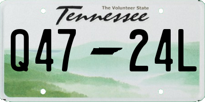 TN license plate Q4724L