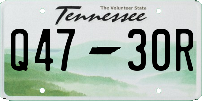 TN license plate Q4730R