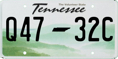 TN license plate Q4732C