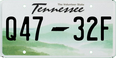 TN license plate Q4732F