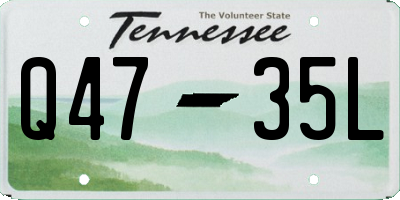 TN license plate Q4735L