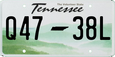 TN license plate Q4738L