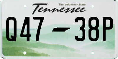 TN license plate Q4738P