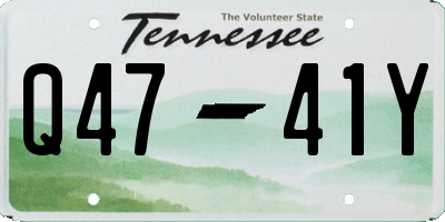TN license plate Q4741Y