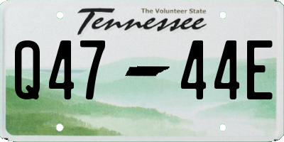 TN license plate Q4744E