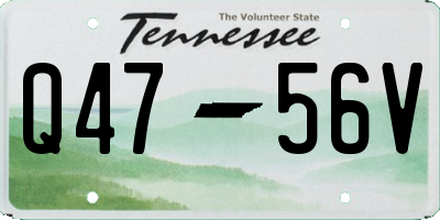 TN license plate Q4756V