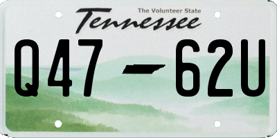 TN license plate Q4762U