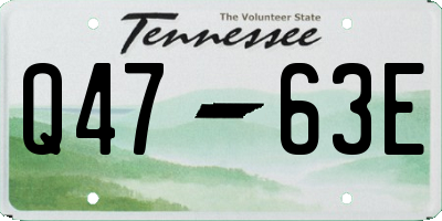 TN license plate Q4763E