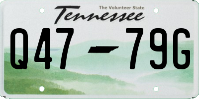 TN license plate Q4779G