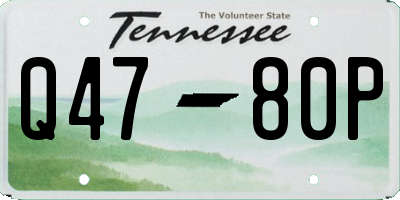 TN license plate Q4780P