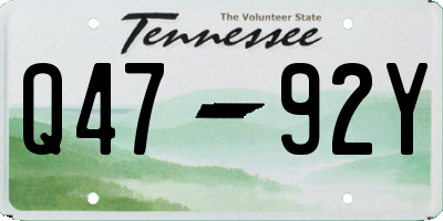 TN license plate Q4792Y