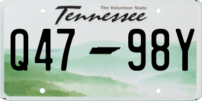 TN license plate Q4798Y