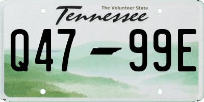 TN license plate Q4799E