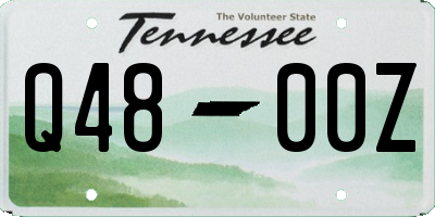 TN license plate Q4800Z
