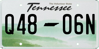 TN license plate Q4806N