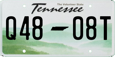 TN license plate Q4808T