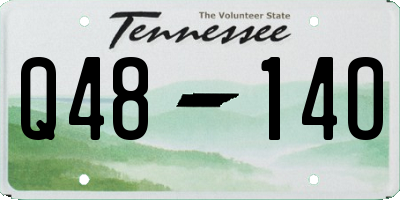 TN license plate Q4814O
