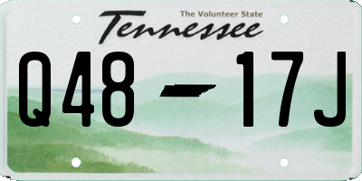 TN license plate Q4817J