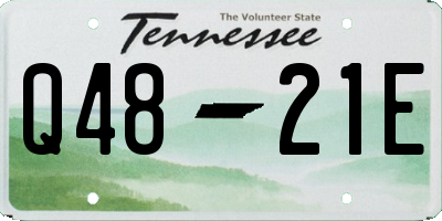 TN license plate Q4821E