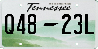 TN license plate Q4823L