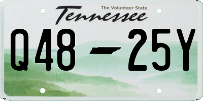 TN license plate Q4825Y