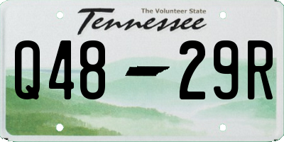 TN license plate Q4829R