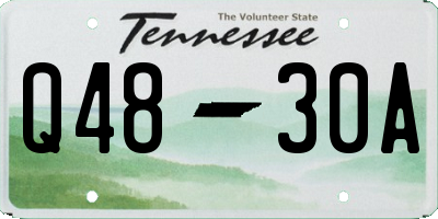 TN license plate Q4830A