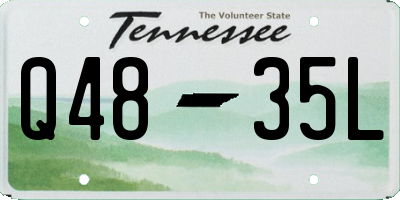 TN license plate Q4835L