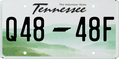 TN license plate Q4848F