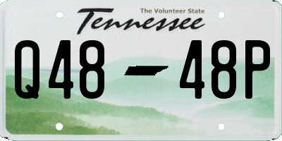 TN license plate Q4848P