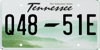 TN license plate Q4851E