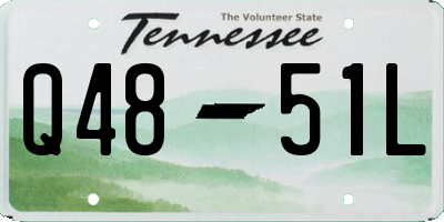 TN license plate Q4851L