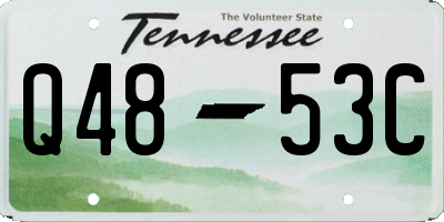 TN license plate Q4853C
