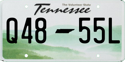 TN license plate Q4855L