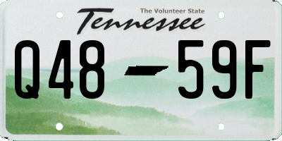 TN license plate Q4859F