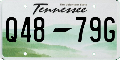 TN license plate Q4879G