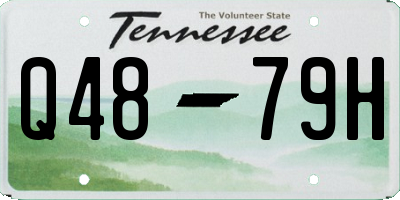 TN license plate Q4879H