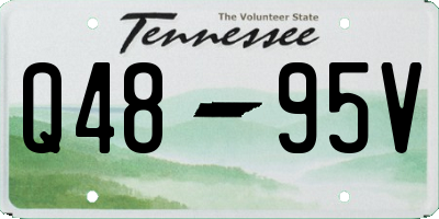 TN license plate Q4895V