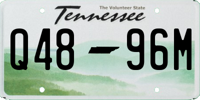 TN license plate Q4896M