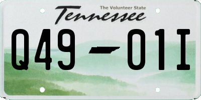 TN license plate Q4901I