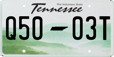 TN license plate Q5003T