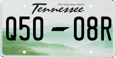 TN license plate Q5008R