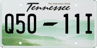 TN license plate Q5011I