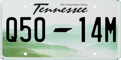 TN license plate Q5014M