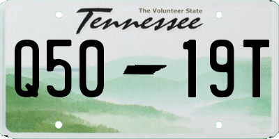 TN license plate Q5019T