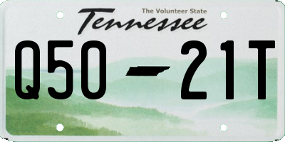TN license plate Q5021T