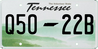 TN license plate Q5022B